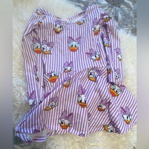 Wild Rich Kids Striped Daisy Skirted Dress